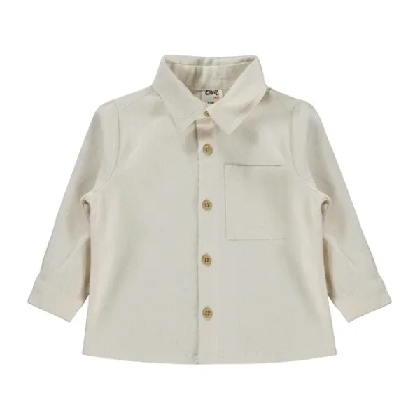Civil Baby Basic Cepli 6-18 Ay Gömlek - Ekru