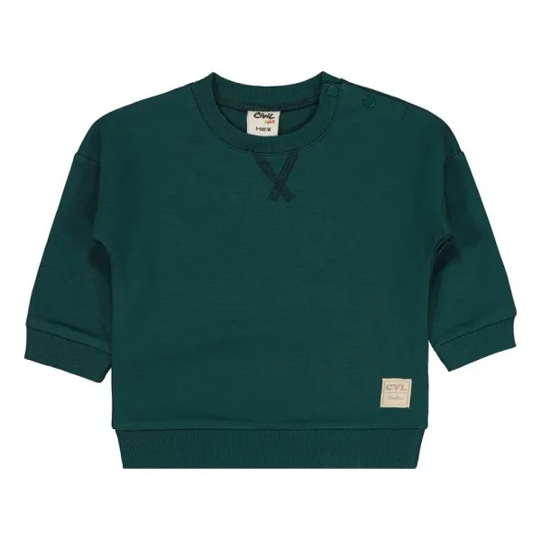 Civil Baby Civil Basic Timeless 6-18 Ay Sweatshirt - Yeşil-187 - 12 - 18 Ay