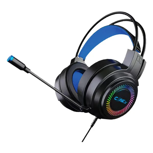 Claw's Noiseee V1 Rgb Spectrum 7.1 Surround Ses - Ai İle Gürültü Engelleyen Mikrofon - Usb Örgü Kablolu Gaming Oyuncu Kulaklığı - Siyah