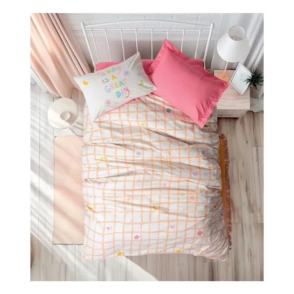 Cotton Box Jours Pembe Tek Kişilik Nevresim Takımı