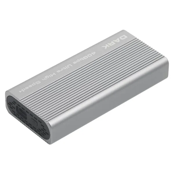Dark DTB40 Thunderbolt 4 40Gbps, USB 3.2 Type-C, Max.8TB M.2 NVMe 2280 Uyumlu, Vidasız Montaj, Kolay Kurulum&Tak Çalıştır, Alüminyum Pasif Soğutma+Fanlı, Alüminyum, Type-C Disk Kutusu (DK-AC-DTB40)