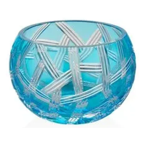 Decorium Lagoon 15 cm Dekoratif Mavi Cam Kase 9-03010530