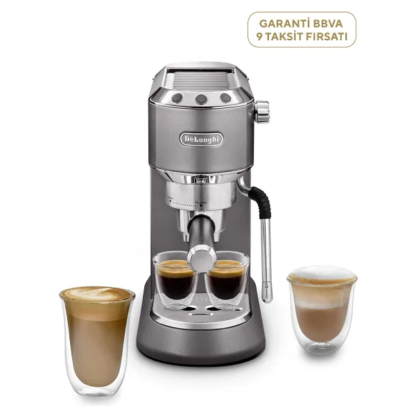 Delonghi Dedica EC885.GY Gri Manuel Espresso Makinesi