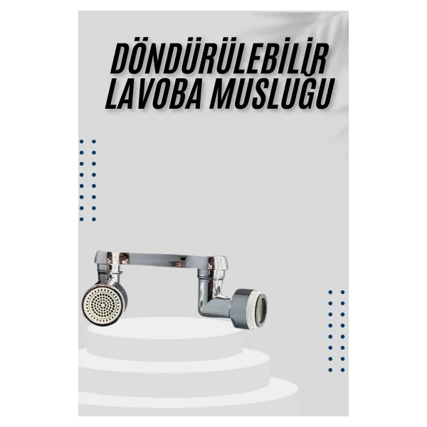 Dönebilen Musluk Başlığı Akrobat Mutfak Banyo Musluk Ucu Başlığı Oynar Başlıklı