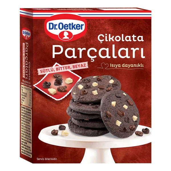 Dr. Oetker 70 gr Sütlü Bitter Beyaz Çikolata Parçaları