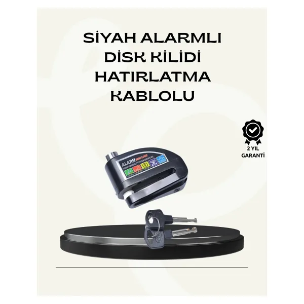 Eco Lounge Çift Modlu 110DB Alarmlı Disk Kilidi Suya Dayanıklı