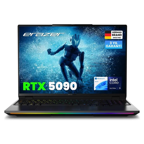 Erazer Beast 16 X10 MD600093 Ultimate Intel Ultra 9 290HX 64GB Ram 2tb SSD RTX5090 16" 300Hz Miniled Qhd+ W11H Oyuncu Laptop - 2 TB - 64 GB