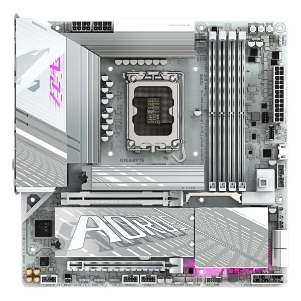 Gigabyte Z890M Aorus Elite WIFI7 Ice Intel LGA1851 DDR5 Micro ATX Anakart