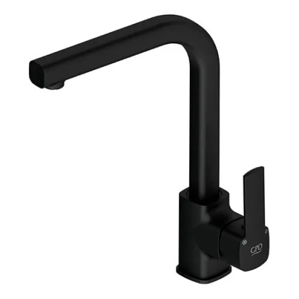 GPD Pedra MTE160-S Tek Gövde Siyah Mutfak Bataryası
