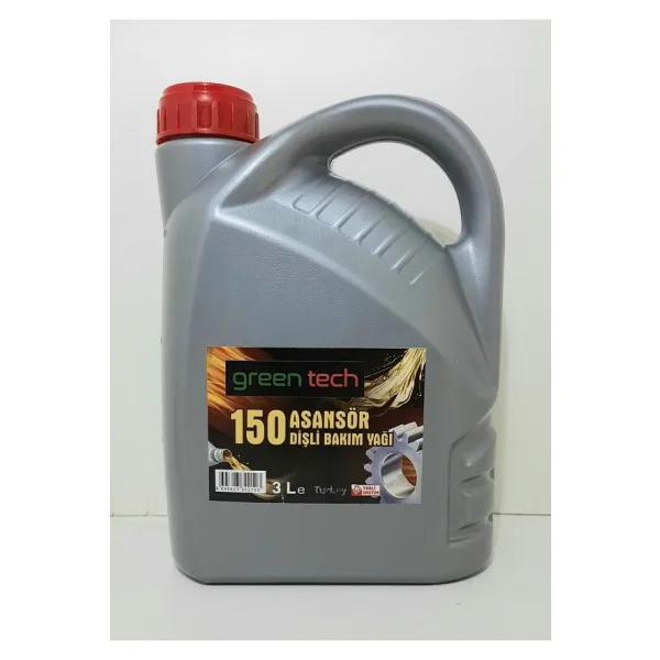 greentech 150 ASANSÖR DİŞLİ BAKIM YAĞI 3 LİTRE
