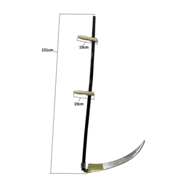 Günaş Komple Tırpan - Metal Saplı 6 Parça Set - Ahşap Elcik 65 cm