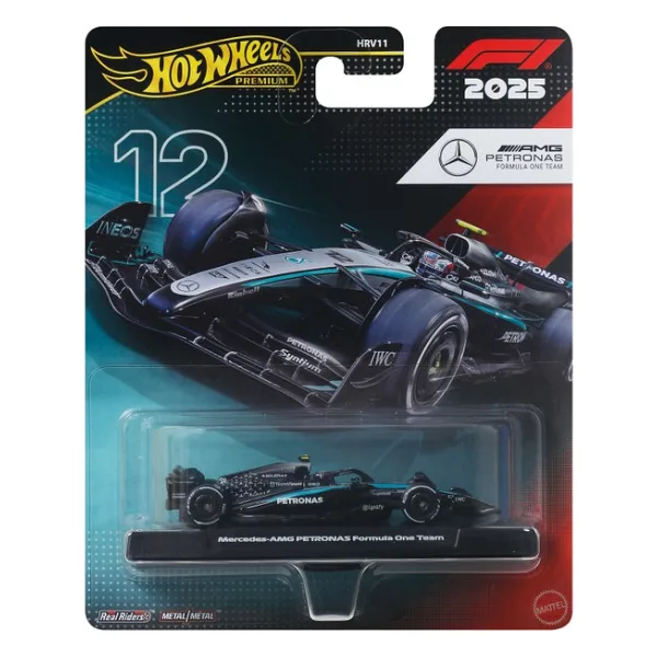 Hot Wheels Premium 2025 Formula 1 Mercedes-Amg Petronas F1 Team Siyah