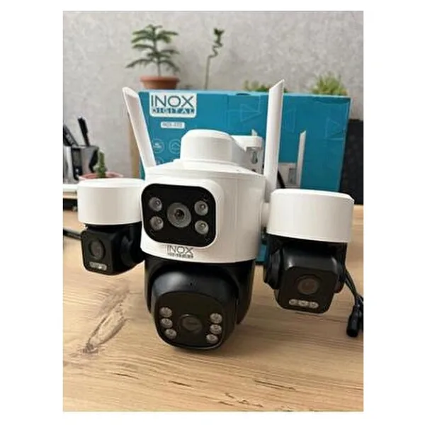 INOX DİGİTAL X113 Wifi Güvenlik Kamerası 3 Lensli 3 MP Hareket Algılama Özelliğiyle