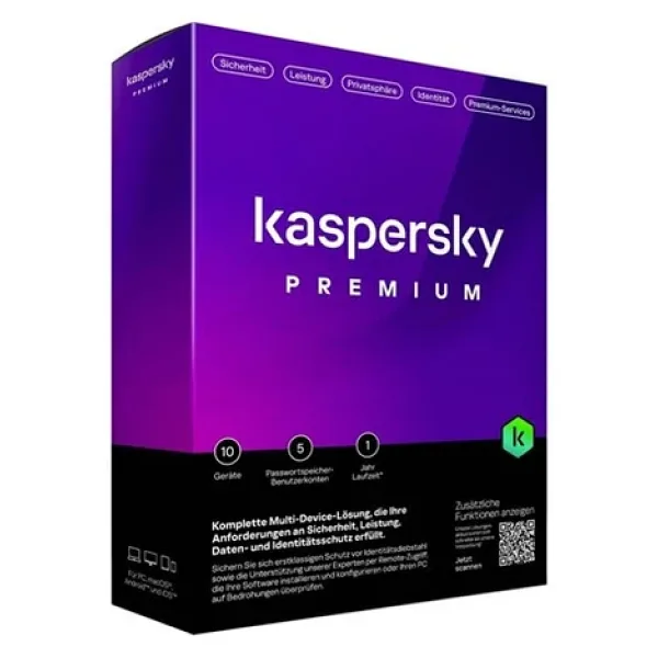 KASPERSKY Premium Trk 1 yıl 10 kullanıcı Antivirüs Programı (Total Security)