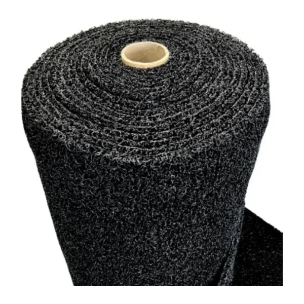Kıvırcık Kapı Önü Dış Mekan Paspas / Kalınlık : 14 mm. / En : 1.20 M. - Boy : 4 Metre / Siyah