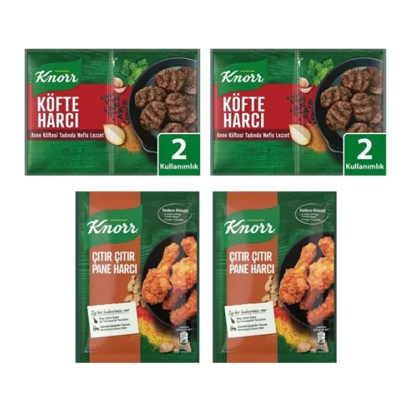 Knorr Köfte Harcı ve Çıtır Pane Harcı 4 lü Karma Paket