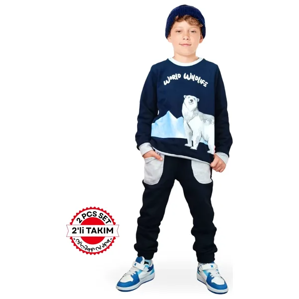 Kutup Ayısı Erkek Çocuk Eşofman Takım