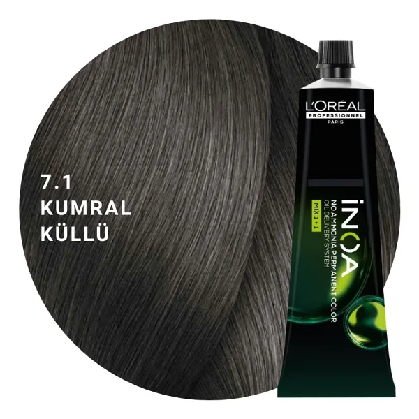 L'Oreal Professionnel Paris Inoa 7.1 Kumral Küllü Saç Boyası