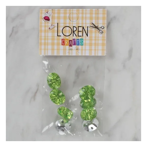 Loren Crafts Yeşil 8 Li Düğme - 247
