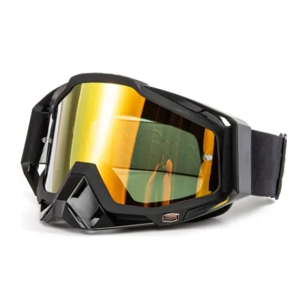 MOTOANL Motosiklet Motocross Gözlük Polikarbonat Lens Profesyonel Mx Atv Enduro Mtb Kross Gözlük Siyah-sarı