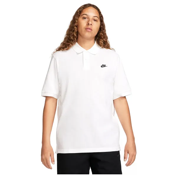 Nike Club FN3894-100 Beyaz Kısa Kollu Polo Yaka Erkek Tişört