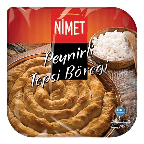 Nimet 800 gr Dondurulmuş Peynirli Tepsi Börek