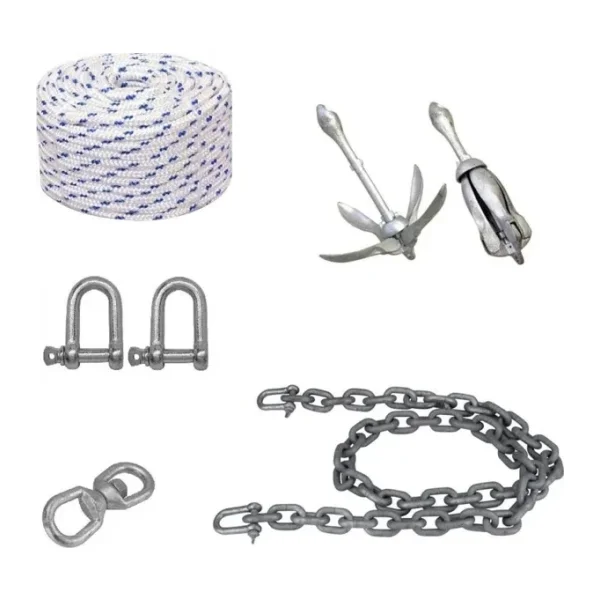 Ocean Marine Tekne ve Şişme Bot İçin Hazır Şemsiye Çapa ,Çıpa Seti 4 KG
