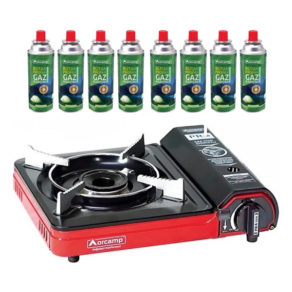 Orcamp CK-505 Portatif 227 gr 8 Adet Kartuşlu Kamp Ocağı