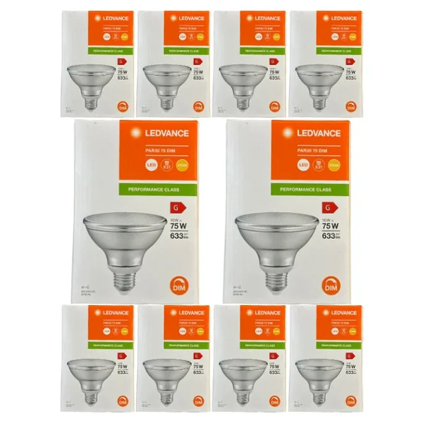 Osram Ledvance 10W (75W) 2700K (Sarı Işık) Par30 E27 Duylu Dim Edilebilir Led Spot (10 Adet)