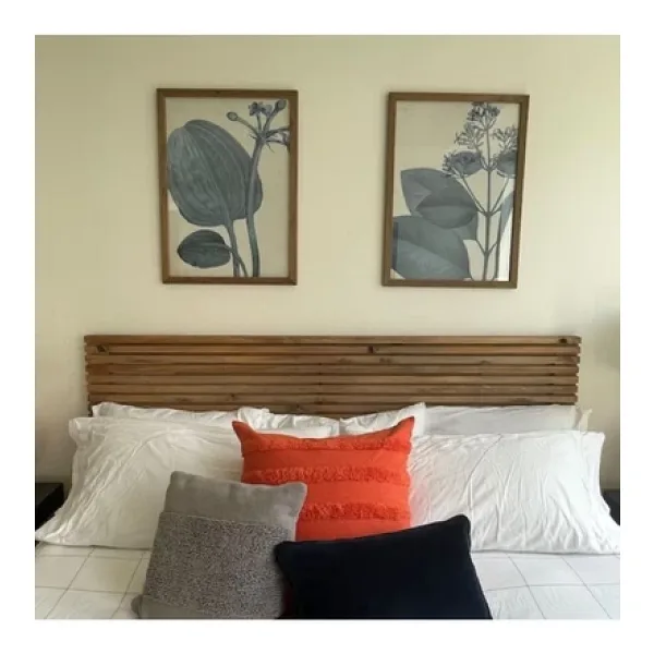 pinoxi 160cm Ahşap 2 Adet Raflı Yatak Başlığı 160cm X 60cm Ceviz