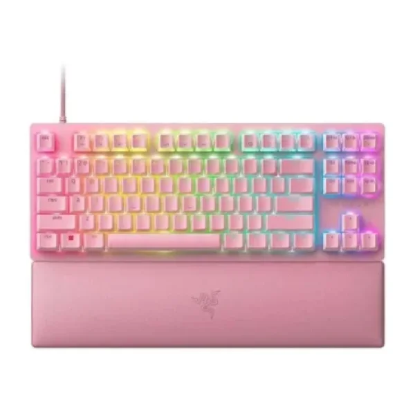 Razer Huntsman V2 TKL US Layout Quartz RGB Red Switch Kablolu Mekanik Oyuncu Klavyesi