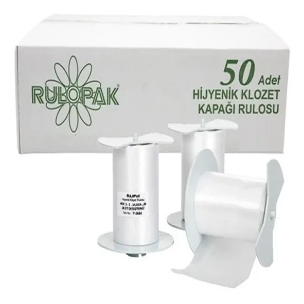 Rulopak Sensörlü Hijyenik Klozet Kapağı Rulosu 50'li