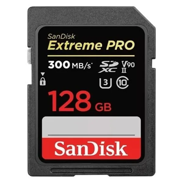 SanDisk Extreme Pro SDSDXDK-128G-GN4IN Class 10 UHS-II U3 V90 128 GB Hafıza Kartı