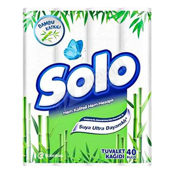 Solo Tuvalet Kağıdı 40'lı Bambu Katkılı (2'li)