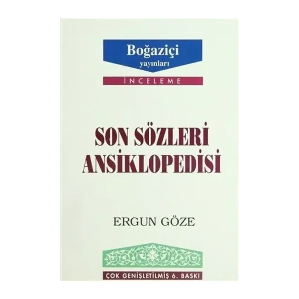 Son Sözleri Ansiklopedisi