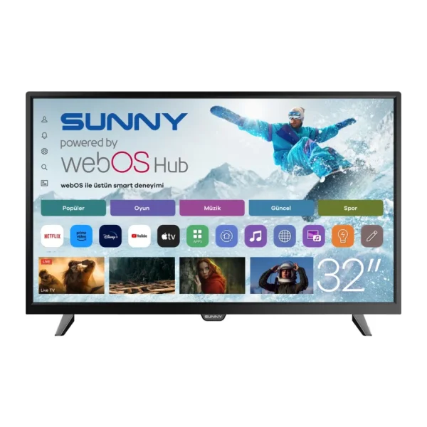 Sunny SN32DAL540 HD 32" 82 Ekran Uydu Alıcılı webOS Smart LED TV