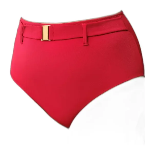 Suwen Yüksek Bel Kemerli Bikini Alt