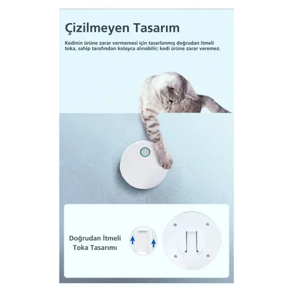 TechTic Kedi Tuvaleti İçin Akıllı Pet Koku Giderici Biyosensörlü Hava Temizleme Sistemi