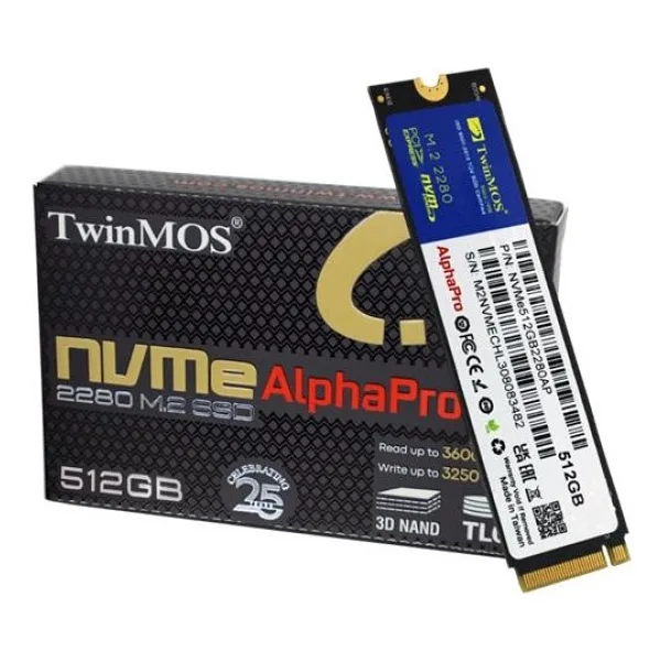 Twinmos AlphaPro NVME512GB2280AP PCI-Express 3.0 512 GB M.2 SSD