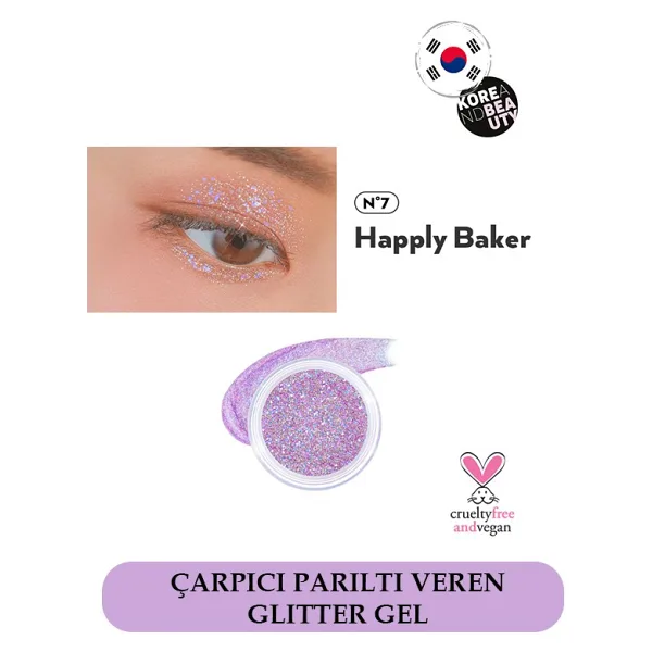 Unleashia Get Loose Glitter Gel No:7 Happy Baker