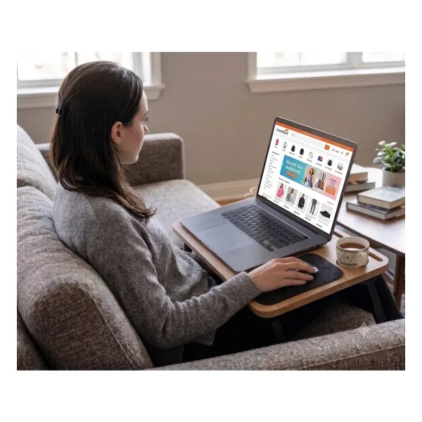 varje Tablet Ve Telefon Bölmeli Katlanır Ayaklı Laptop, Notebook, Bilgisar Sehpası Ve Çalışma Masası