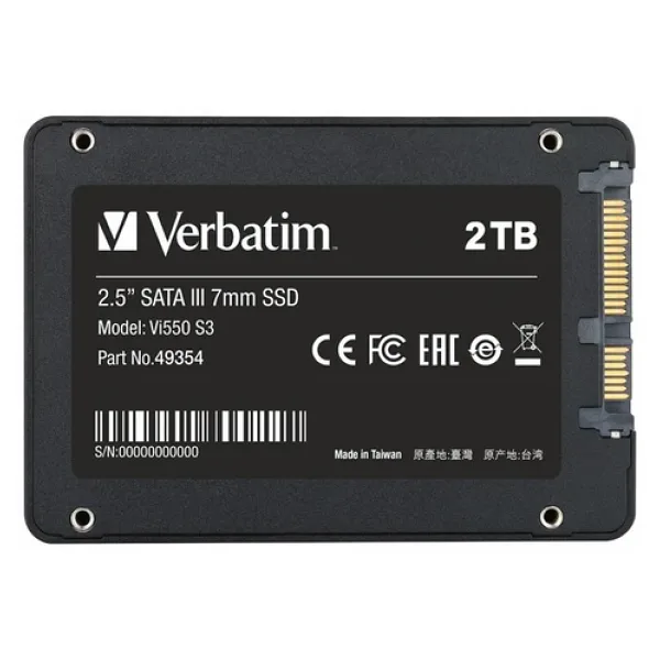 Verbatim Vi550 S3 SATA 3.0 2.5" 2 TB SSD