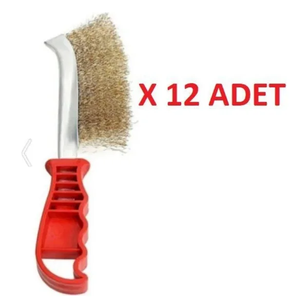 YSB PLASTİK SAPLI TEL FIRÇA MANGAL IZGARA TEMİZLEME (12 ADET)