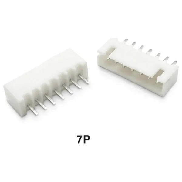 7 Pin JST-XHB 2.54 Düz Tunik Konnektör Erkek