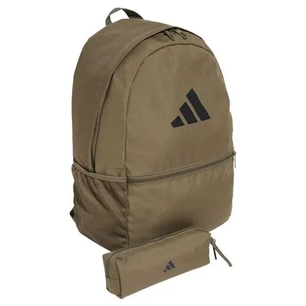 Adidas Classic JD3091 Haki Kalemlik + Okul Sırt Çantası