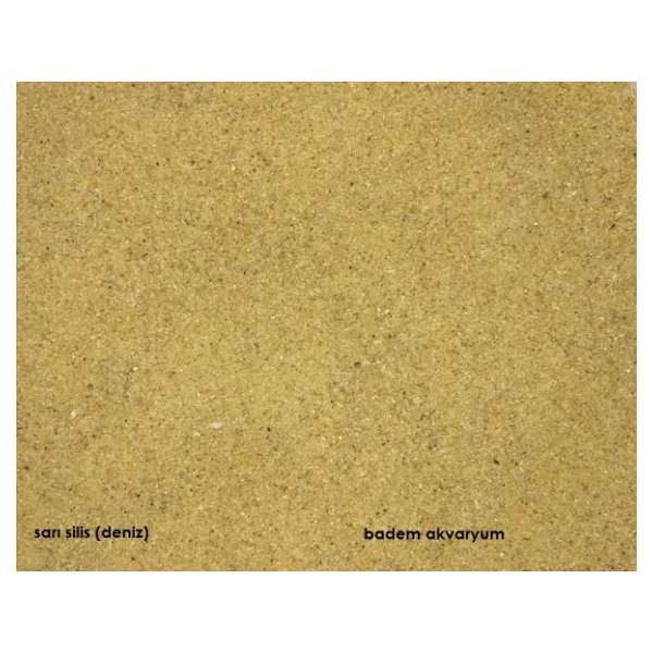 Akvaryum Sarı Silis Kum 0,1 mm 10 kg Deniz Kum İnce