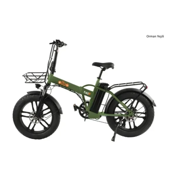 Alba Fold F Premium 500 W Yeşil Katlanabilir Elektrikli Bisiklet