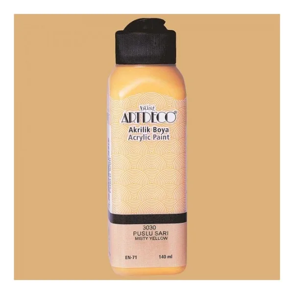 Artdeco 140 ml 3030 Puslu Sarı Akrilik Boya