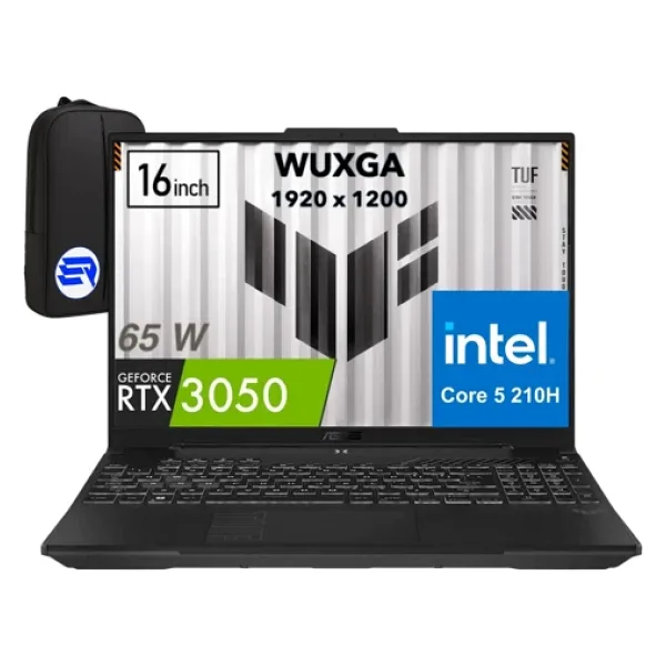 Asus Tuf Gaming F16 FX607VJ-RL033EP8 Intel Core 5-210H 32GB 2tb SSD RTX3050 6gb 16 Inç Full Hd+ 144Hz + Elektropasaj Çanta - 2 TB - 32 GB