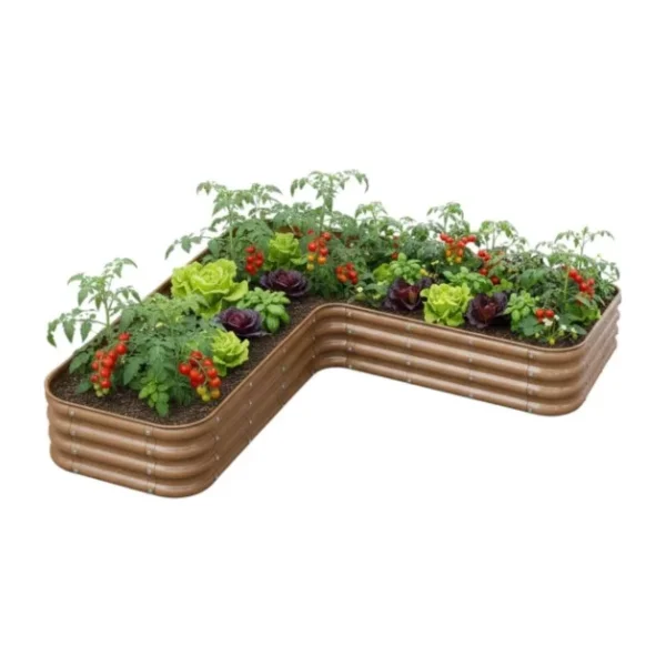 Bahçe Kulesi Modüler Yükseltilmiş Bahçe Sebze Yatağı No:21 (165x165) Bej